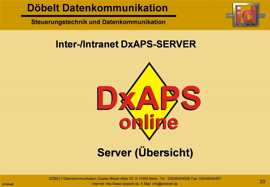 Dbelt Datenkommunikation - Produktprsentation: dxint-gsm - Folie 20