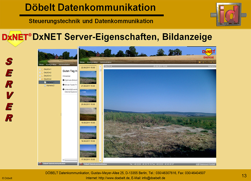 Dbelt Datenkommunikation - Produktprsentation: dxlica - Folie 13