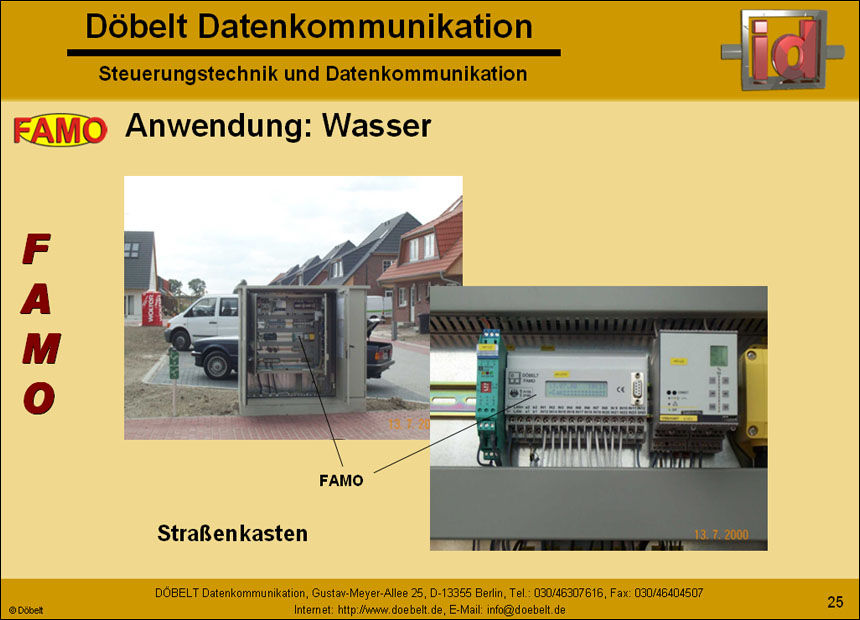 Dbelt Datenkommunikation - Produktprsentation: famo - Folie 25