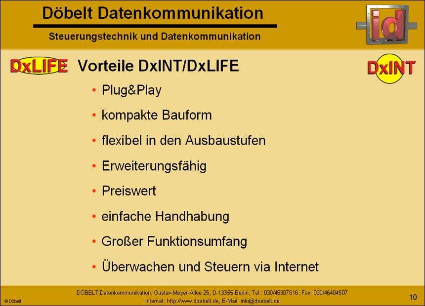 Dbelt Datenkommunikation - Produktprsentation: heizungsueberwachung - Folie 10