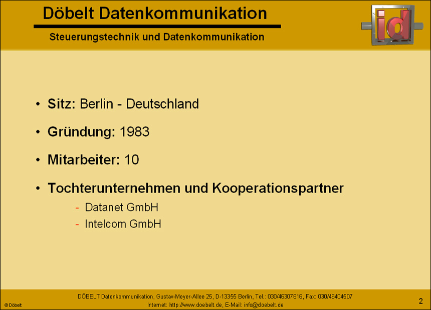 Dbelt Datenkommunikation - Produktprsentation: multiple - Folie 2