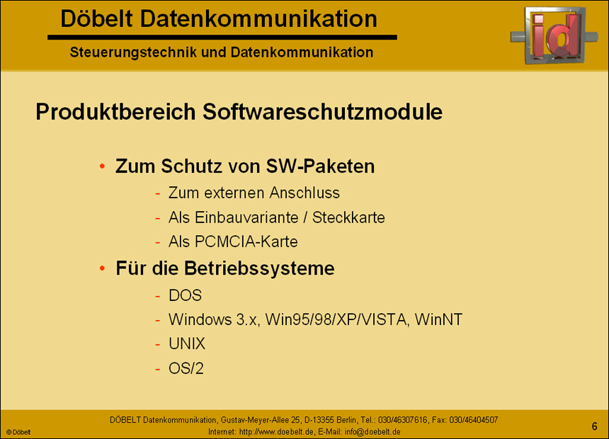 Dbelt Datenkommunikation - Produktprsentation: multiple - Folie 6