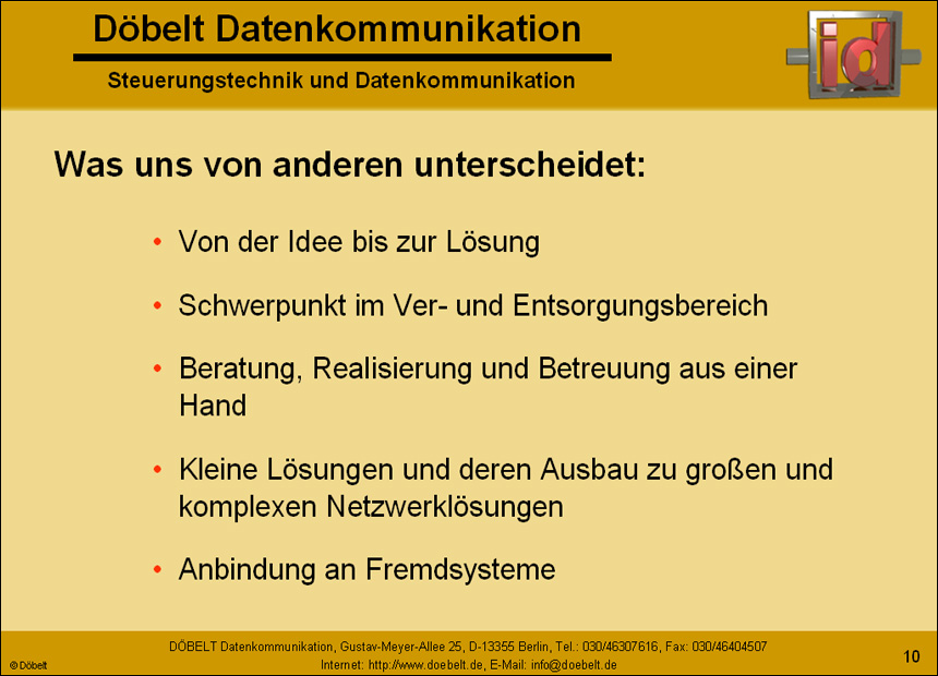 Dbelt Datenkommunikation - Produktprsentation: multiple - Folie 10