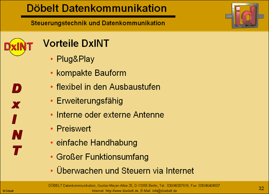 Dbelt Datenkommunikation - Produktprsentation: multiple - Folie 32