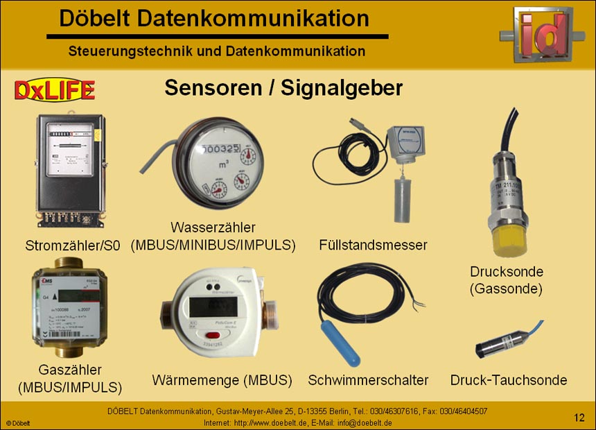 Dbelt Datenkommunikation - Produktprsentation: syswater - Folie 12